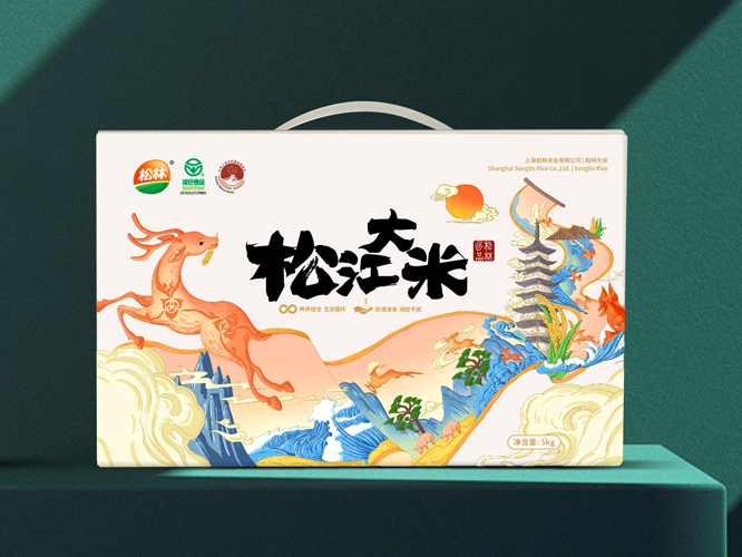 松林大米品牌策劃包裝，大米品牌設(shè)計(jì) - 上海美御