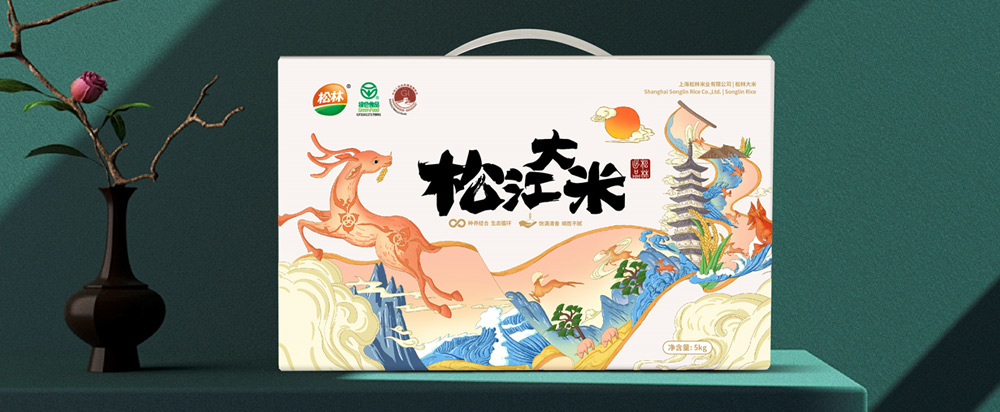 松林大米品牌策劃包裝，大米品牌設(shè)計(jì) - 上海美御