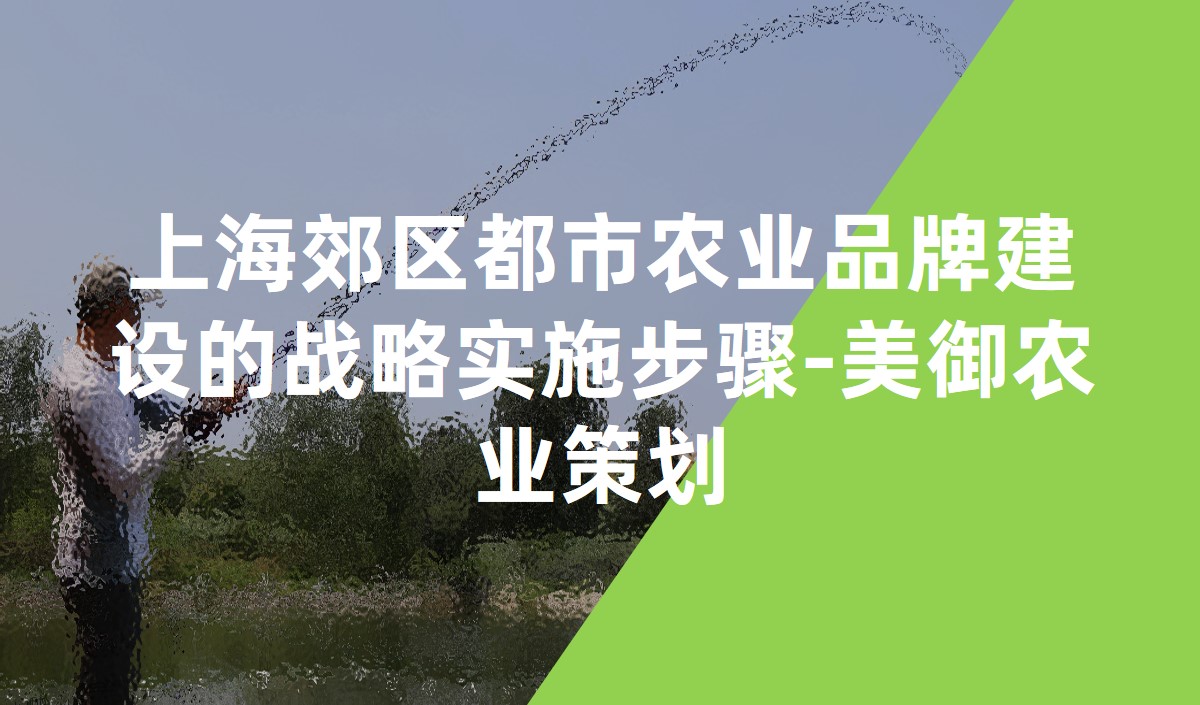 上海郊區(qū)都市農(nóng)業(yè)品牌建設(shè)的戰(zhàn)略實施步驟-美御農(nóng)業(yè)策劃